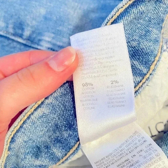 MOTHER The Mid Rise Button Fly Dazzler Ankle Fray Exposed Secret Sister Size 26 - Picture 9 of 12